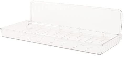 VICASKY Mensola da Muro Trasparente per Cosmetici Organizer Plastica Foratura Scaffale Sospeso per Bagno Cucina e Camera Contenitore per Oggetti