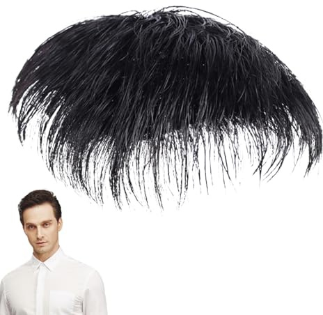 Pieza De Cabello Para Hombre – Pelucas De Cabello Humano | Postizo Transpirable Real | Reemplazo Ďe Peluquín Para Hombre | Đe Reemplazo D́e Çabello Ṕara Hombres Trim-to-Fit | Ajuste Se