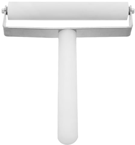 Levemolo Rullo per Pellicola Protettiva Telefono Bianco 10 Cm, Strumento Adesivo per Finitura Bordi, Rullo Pressione senza Bolle per Schermo Led, Compatibile Smartphone, Applicazione