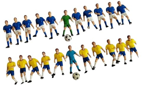 Pegciuho 22 Pezzi di Miniature di Calciatori, Personaggi Realistici per Diorami.