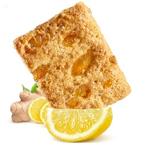 Biscotti ai Cereali con Limone e Zenzero – Croccanti e Speziati con Zenzero Candito 8,5%, Scorze di Limone Candite e Farine Pregiate – Ideali per Colazione, Merenda e Break Energizzante