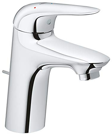 GROHE Wave - Einhand- Waschtischarmatur (wassersparend, langlebige Oberfläche, S-Size), chrom, 32284001