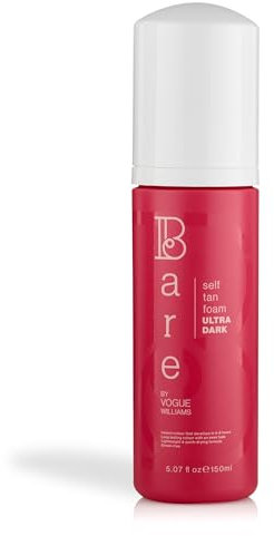 Bare by Vogue Ultra Dark Tan Selbstbräunungsschaum – geeignet für alle Hauttypen – Selbstbräuner für Gesicht und Körper – langanhaltende künstliche Bräune – 150 ml