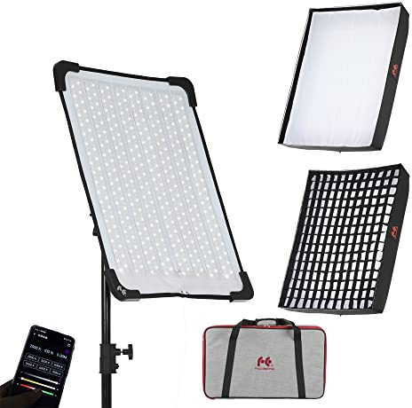 Falcon Eyes RX-18TDX III Upgrade Version Bi-Color 100w Roll-Flex Light Waterproof IPX8 Flessibile LED Photo Light with Honeycomb Grid Softbox Support APP Control