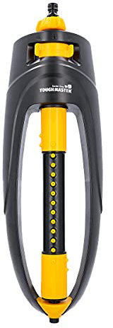TOUGH MASTER Oscillating Lawn Sprinkler Garden Watering System Water Flow with 19 Unique Cleanable Nozzles Adjustable with Quick Connect Adapter 290m² Coverage