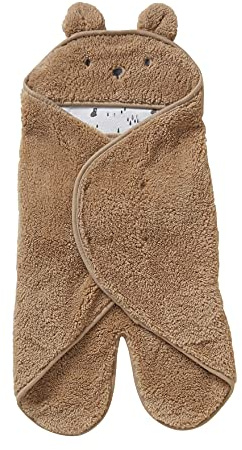Vertbaudet Baby Plüsch-Ausfahrsack, Fell-Imitat braun/bär ONE Size