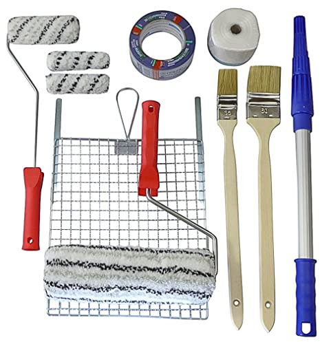 Set for Facade Paint Roller Brush Adhesive Tape Facade Roller (12)