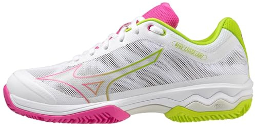 Mizuno Wave Exceed Light Padelsko för Kvinnor Vit Pink Grön 40.5 EU