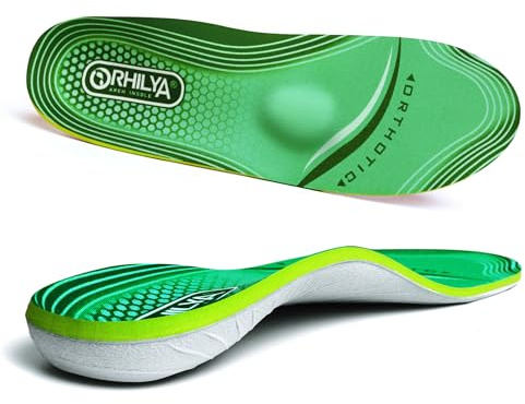 ORHILYA 220lbs+ High Arch Support Insert Plantar Fasciitis Relief Metatarsal Pain Orthotic Insole for Men & Women Standing All Day, Flat Feet Heel Comfort Work Boot Shoe Inserts,260MM Size 7