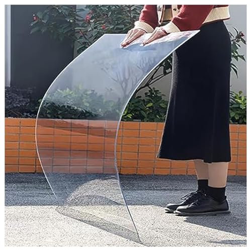 Durchsichtige FRP- -Dachplatte,Glasfaser-Tageslichtplatten,Transparente Regensichere Ersatzplatten,für Wintergarten,Carport, Terrasse,Freien,Vordächer,Fenster,Balkon(Size:30*122 cm,Color:Clear：1.8 mm)