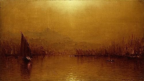 RZHRHJES Moderne Drucke Wandkunst Malerei Bilder Druck Wandgemälde das Goldene Horn von berühmten Künstlern Poster Bilder für Wanddekoration 60x90cm