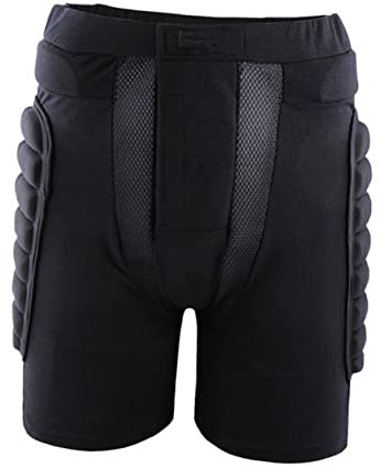 FOYTOKI Snowboard Schutzhose Skihose Erwachsene Kinder l Schwarz Gepolstert Mit Eva Und Baumwolle Für Skaten Ski Mountainbike Downhill Und Trail