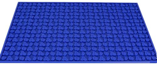 Buqpow Barmatte, 45 X 30 X 0,8 cm, rutschfeste Bar-Service-Matten Aus PVC, Dunkelblau