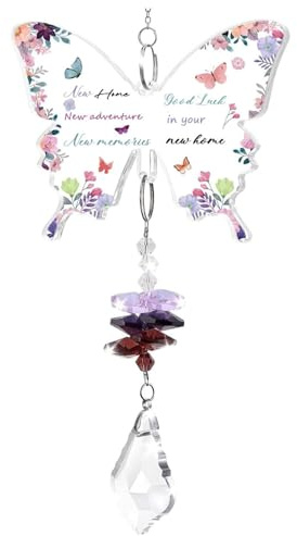 Butterfly New Home Ornaments Garden Sun Catchers, Crystal Suncatcher Gifts New Home Gifts