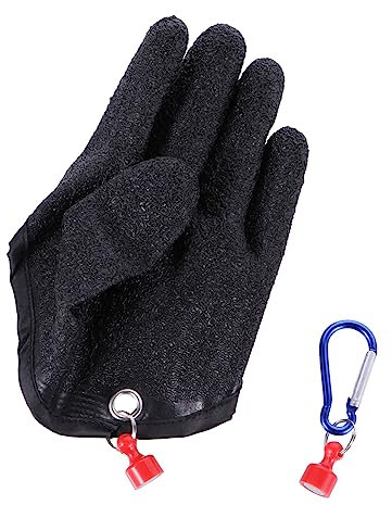 Toyvian Fanghandschuhe für Angler rutschfeste Wasserfeste Handschutzabdeckung für Hand Handhaben von Fischen Langlebig Reinigen