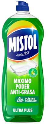 Ultra Plus - Detergente concentrado para lavar platos a mano, 650 ml, paquete de 4 unidades