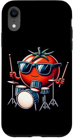 Batterie Tomate Avec Lunettes Cool Coque pour iPhone XR