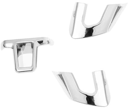 Auto Couvre Volant Pour VW Pour Golf 6 MK6 Pour Polo MK5 Pour Bora Pour Sagitar 1 Ensemble ABS Chrome Revêtement D'habillage Volant Voiture Décor Protecteur Couvre Volant Voiture