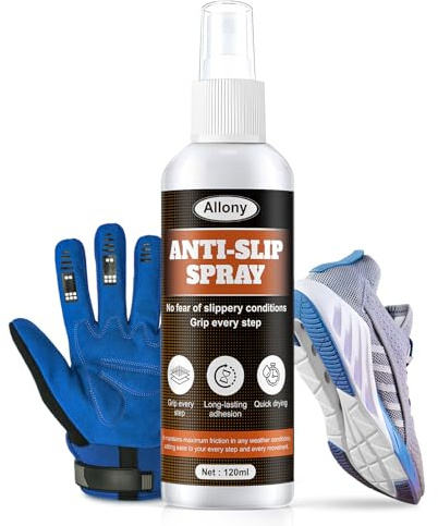 Allony Spray de agarre para zapatos, spray protector de zapatos, spray de agarre para zapatos de tenis, potenciador de agarre antideslizante, mejora la tracción de la suela del zapato para correr