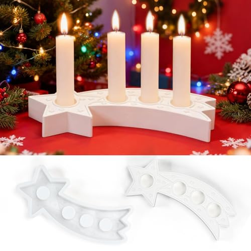 Silikonformen Gießformen Weihnachten Silikonform Stern, Stern Kerzenhalter Weihnachten Silikonform Gießform, Stern Kerzenhalter Giessformen Silikon Weihnachten, Silikon Formen zum Gießen