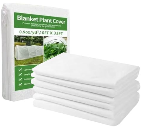 Kanoauo Telo Antigelo per Piante da Esterno - Coperture per Filari da Giardino | Telo da Sole per Climi Freddi - per Ortaggi Fiori Colture Arbusti Alberi da Frutto