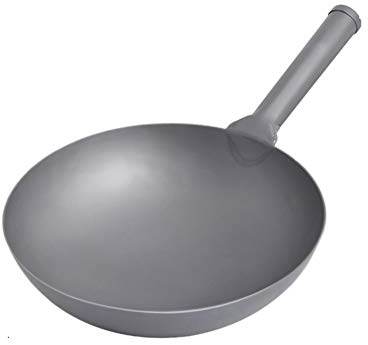 WOK non arrugginito e non patinato, sano, leggero, padella antiaderente multifunzionale, facile da pulire, completamente resistente alla corrosione,A,34CM