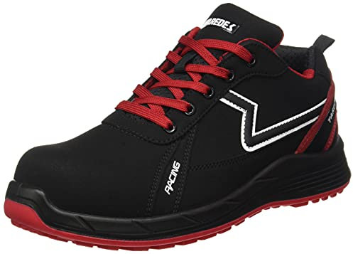 Paredes Deportivo Alonso - S3 Ci HI ESD SRC - Color Negro y Rojo - Talla 44