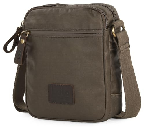 Lois - Bolso Hombre elegante y funcional Bolsitos Para Hombre resistentes y modernos Bolsos Para Hombre estilo casual, ideales para el día a día, Marron
