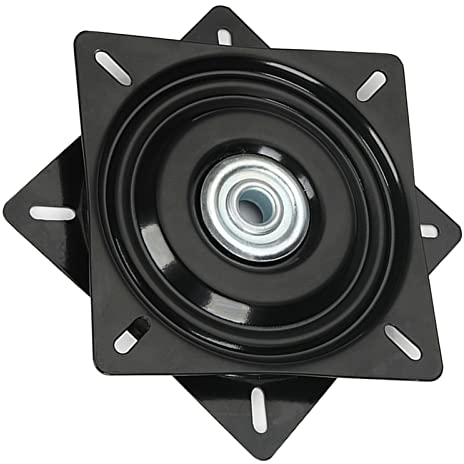 WORDFUN Lazy Susan Drehgelenk Platte Schwarz Drehlager Drehteller Stabil Hardware Starke Tragfähigkeit Für TV Monitor Kaleidoskope Tischplatte Serving Messe-Displays Barhocker