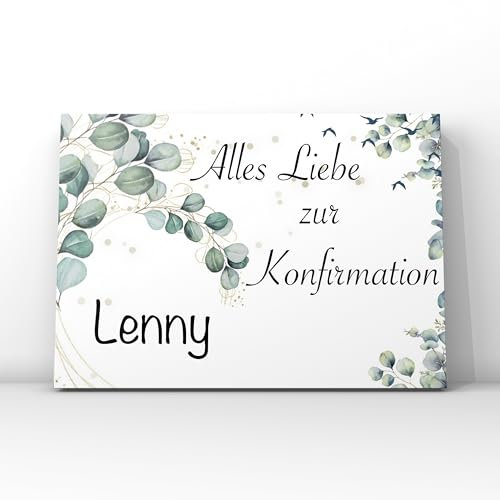 Grußkarte Konfirmation personalisiert // Geschenk Konfirmation // Karte zur Konfirmation personalisiert