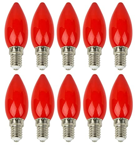 10 pièces E14 ampoule rouge bougie ampoule bouddha lampes LED autel ampoules Temple lampe décorative bouddha perle lampes décoratives/2401