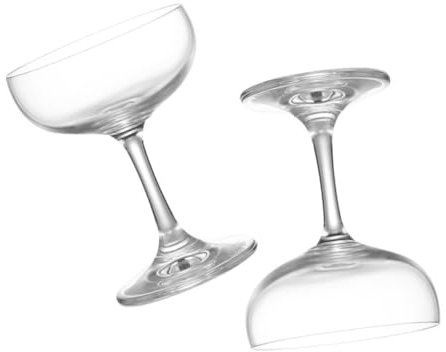 OKUMEYR 2pcs Retro Vintage Cocktail Glasses Sturdy Wine Holder for Parties Home and Restaurants