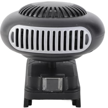 Chauffage de Voiture Portable 170W, Thermostat Réglable à 2 Niveaux, Tête Rotative, Silencieux, avec Ports USB