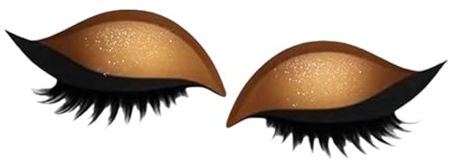 Lazy Eye Shadow - Parche de pestañas para sombra de ojos, calcomanías de maquillaje, plantillas de maquillaje para todas las formas de ojos, para baile de graduación, cosplay