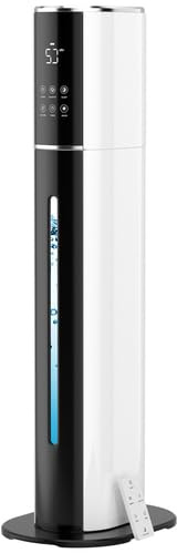 9L Luftbefeuchter Top-Fill, Leiser Aroma-Diffusor mit Fernbedienung | Großer 9-Liter-Luftbefeuchter,Top-Fill-Design, 3 Nebelstufen, leisem Schlafmodus, Aromafach,Timer,automatischer Abschaltung