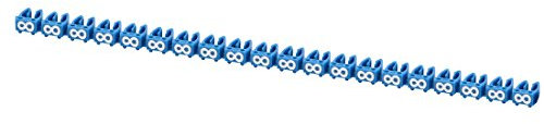 Aexit 20 Pcs Digit 8 Cable de red etiquetas marcadores azul para cable de (model: W9563XIII-9209XB) diámetro de 4.0-6.0mm