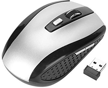 Vbestlife Portble 6 Boutons 2,4 GHz sans Fil Optique sans Fil Souris avec récepteur USB pour PC Ordinateur Portable