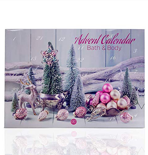 Adventskalender BATH & BODY gefüllt mit 24 Überraschungen, Motiv : Christmas