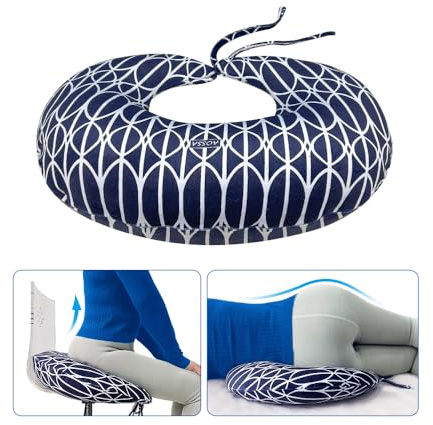 AOSSA BBL Pillow After Surgery, Brazilian Butt Lift Pillow, Post Surgery Recovery for Sitting, Sleeping, Driving Booty Butt Pillows for Women Foam Wedge, Lumbar Back Hip Support Seat Cushion