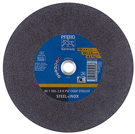 Disco de corte para sierra circular de metal, 5 unidades, T 350 x 2,8 x 25,4 mm, línea universal PSF Chop Steelox | 69690001 – para acero, acero inoxidable (INOX)