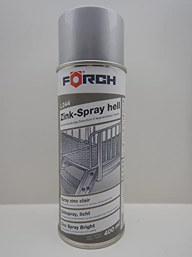 FORCH Spray de zinc brillante L244 antioxidante, protección contra la corrosión, apto para puntos de soldadura, 400 ml (1)