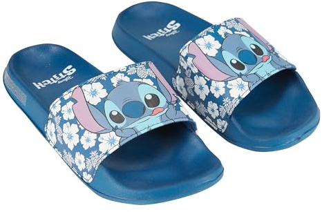 Disney Sandalias Lilo and Stitch para mujer, sandalias clásicas Lilo y Stitch para mujer, Azul/Patchwork, 39 EU