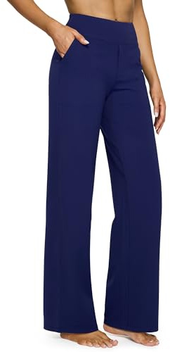 G4Free Yoga Pants Women High Waisted Wide Leg Leggings Casual Lounge Sweatpants Workout Travel Outfit Women Clothing(Royal Blue,S,31)