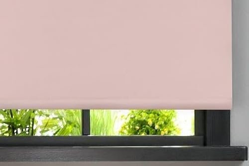 Emma Barclay Blackout Roller Blind in Blush Pink - Width 90 x Drop 165cm