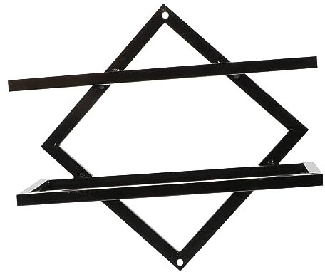 BESTonZON Wandmontierter Weinständer Aus Eisen Weinflaschenständer Rotweinständer Weinregal Zur Wandmontage Kunstständer Für Hausdekoration