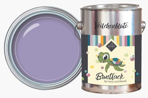 Caleo Color Lack VEILCHENBLÜTE Lila, 0,68 Liter - ökologischer Lack für Möbel - natürlich, lösemittelfrei, spielzeugtauglich