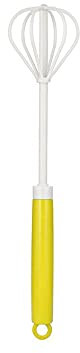 For cocinar Crema Mantequilla Agitador de huevos, Ensalada de harina Varilla mezcladora de mano multifunción, Mezclador de forma manual, Agitador de batidor semiautomático de cocina ( Color : Yellow )