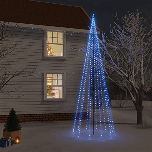 CIADAZ Weihnachtsbaum mit Erdnägeln Blau 732, Tannenbaum Künstlich, Christbaum, Christmas Tree, Tannenbäume, Weinachts Baum, 500 cm