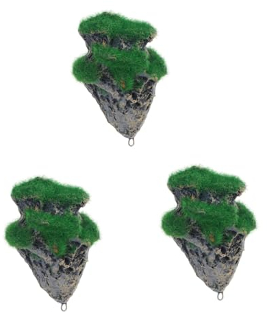 FOMIYES 3stücke Schwimmende Kunststein-Aquarium Deko Floating Pumice Ornament Für Fischbecken Moos Für Kreative Wasserlandschaften