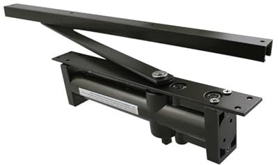 MUHM Cierrapuertas automático hidráulico de 40-100kg, Accesorios de Puerta de Cierre automático sigilosos, Negro Oculto con retenedor